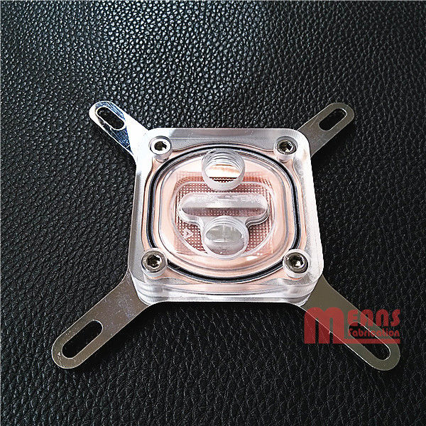 CPU Water block,Radiator,MS-024-AC,Acrylic/Stainless steel/Red copper.Rohs