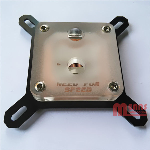 The high quality CPU Water block,Radiator,MS-055-AC,Acrylic/Carbon steel/Red copper.Rohs