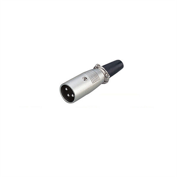 XLR Connector,3 Pins with Nickel Contacts.Rohs. MS-A010N-3P