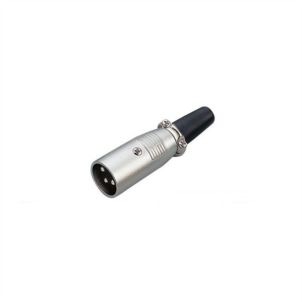 XLR Connector,3 Pins with Nickel Contacts.Rohs. MS-A012N-3P
