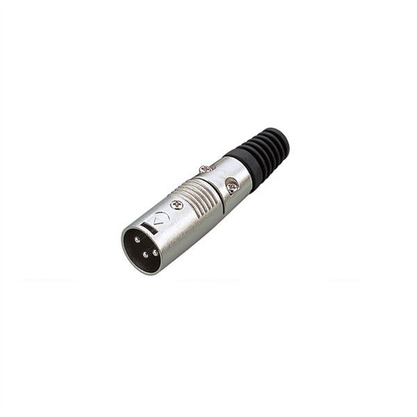 XLR Connector,3 Pins with Nickel Contacts.Rohs. MS-A016N-3P