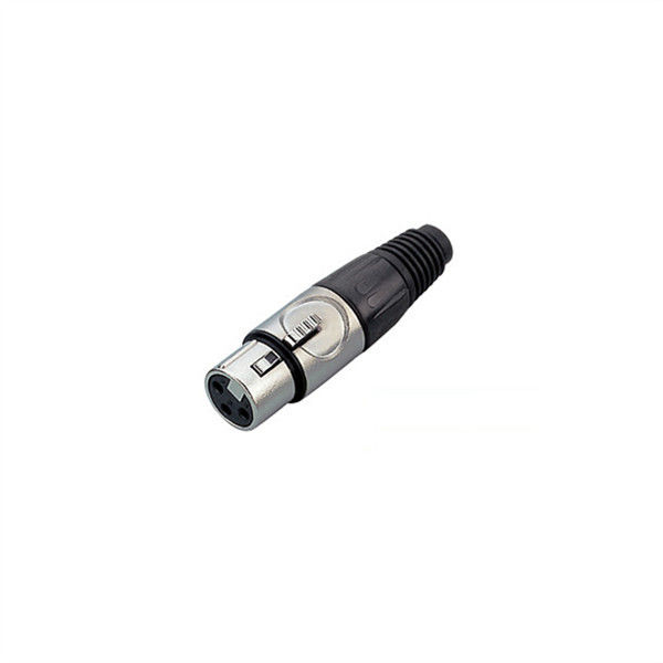 XLR Connector,3 Pins with Nickel Contacts.Rohs. MS-A017N-3P