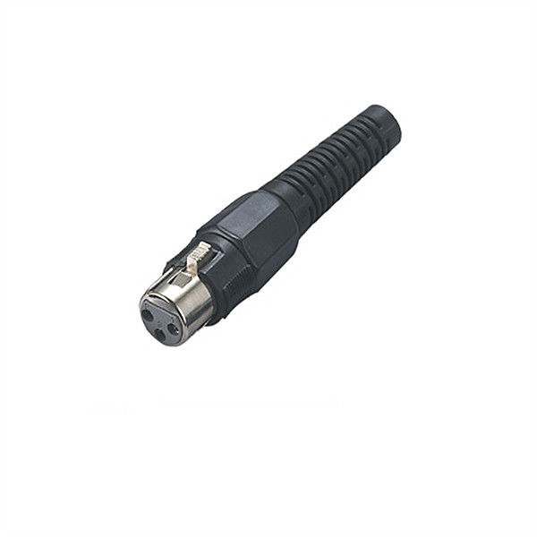 XLR Connector,3 Pins with Nickel Contacts.Rohs. MS-A056N-3P