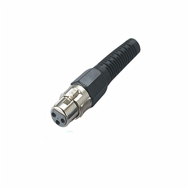 XLR Connector,3 Pins with Nickel Contacts.Rohs. MS-A058N-3P