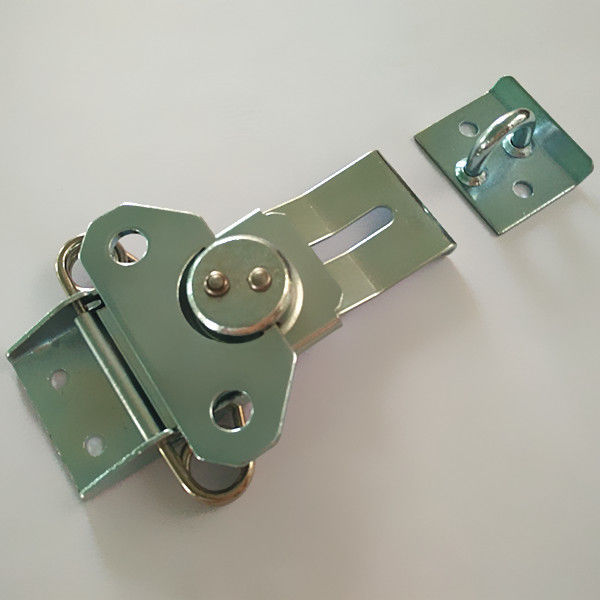 Large butterfly latch with keeper plate, Padlocking. zinc,Rohs