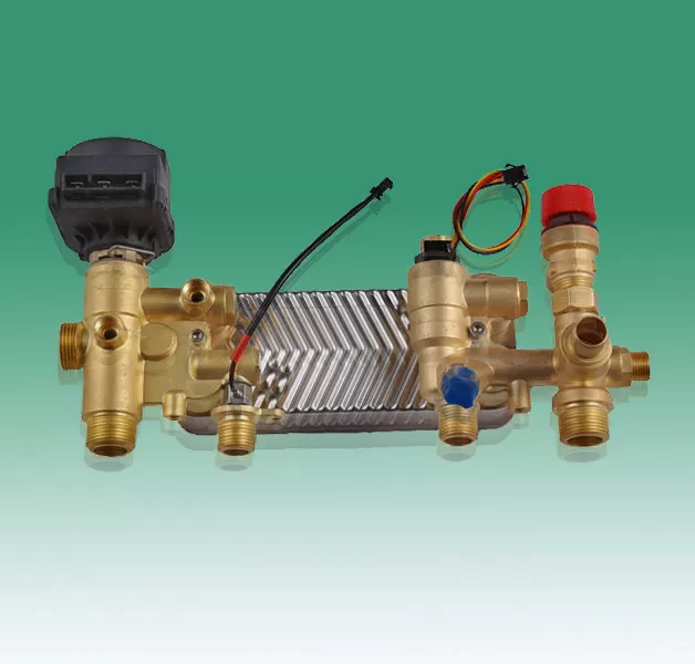 Water circuit module of plate changing wall hanging furnac,Plate change wall-mounted boiler,Brass material,Rohs