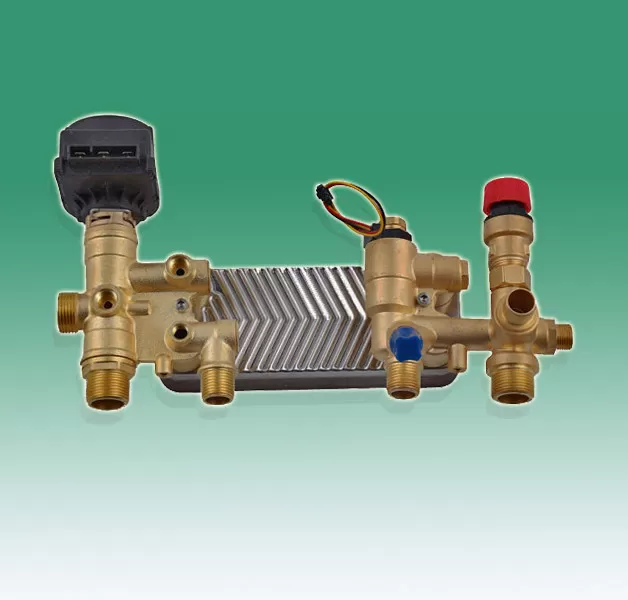 Water circuit module of plate changing wall hanging furnac,Plate change wall-mounted boiler,Brass material,Rohs