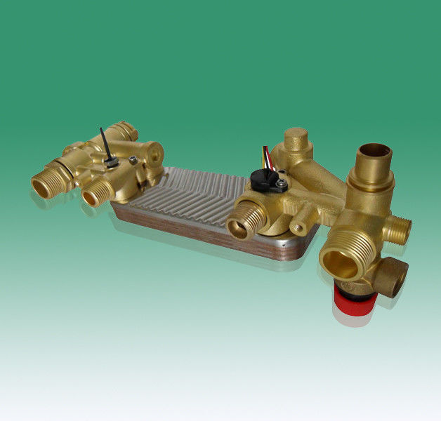 Water circuit module of plate changing wall hanging furnac,Plate change wall-mounted boiler,Brass material,Rohs