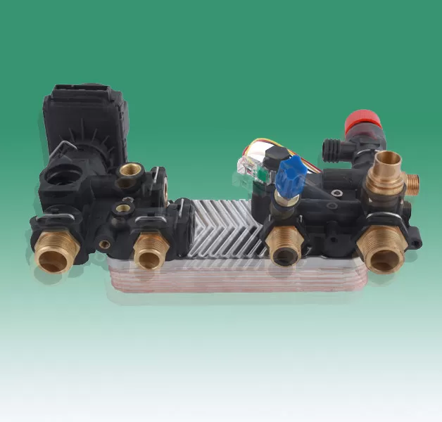 Water circuit module of plate changing wall hanging furnac,Plate change wall-mounted boiler,Brass material,Rohs
